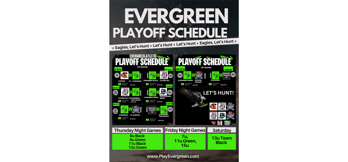 PLAYOFFS THIS WEEK!