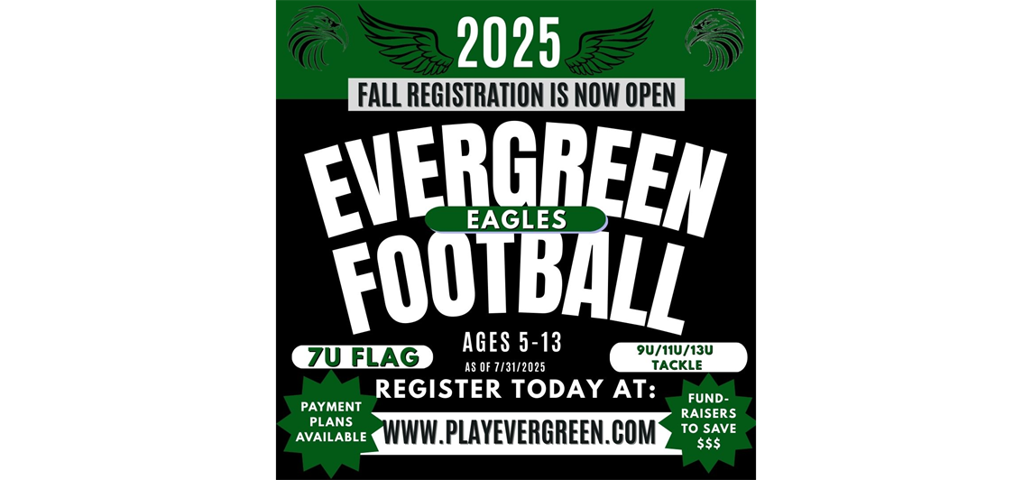 FALL Football REGISTRATION is LiVE!