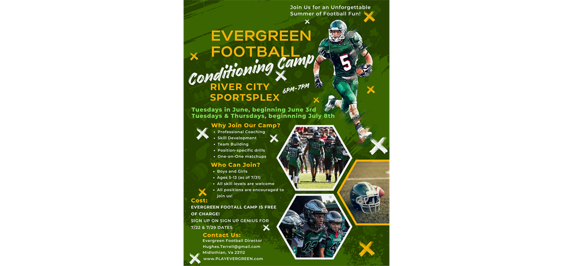 Evergreen Football Summer Conditioning Camp 