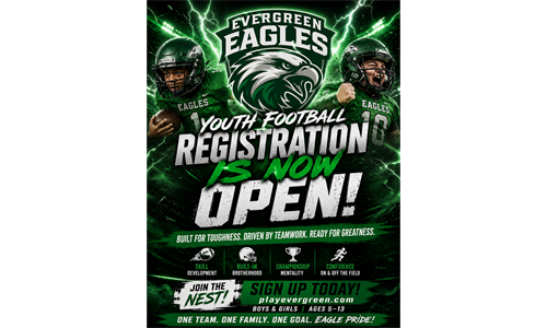 Fall Football Registration is OPEN! Register TODAY!